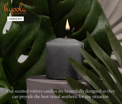 HYOOLA Scented Votive Candles - Harmony Votive Candles -12 Hour Burn Time - 9 Pack - European Made