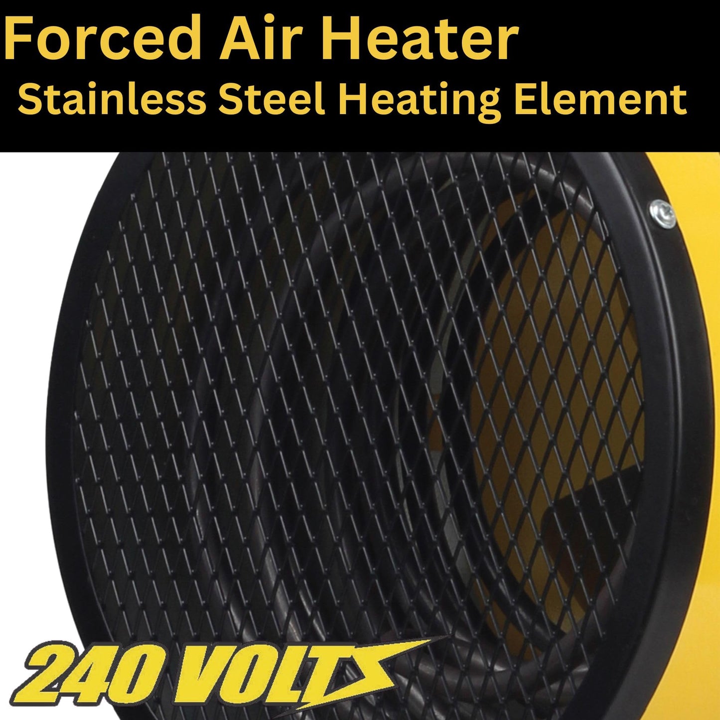 Dura Heat 240V Electric Industrial Garage, Workshop, Warehouse, Construction Heater, Wall/Ceiling Mount, 12,800 BTU, 3,750 Watt Forced Air Heater, Overheat Protection - Ideal for Garage & Workshop