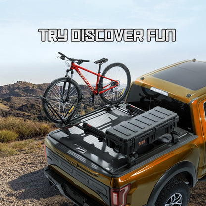 Adjustable Truck Bed Rack Cross Bars,Compatible with Mid-Size Trucks with Retractable Hard Tonneau Covers|Length 65"|2PCs|Made of high-Strength Aluminum Alloy
