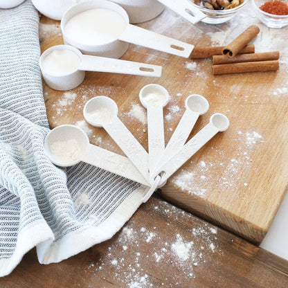 Beille Cream Wheat Straw Measuring Cups Spoons Set Cooking Baking Tools 10pc