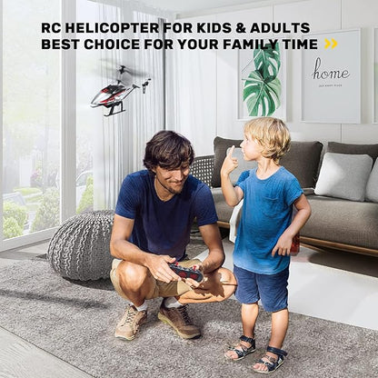 DEERC DE52 Remote Control HelicopterAltitude Hold RC Helicopters with Storage Case Extra Shell2.4GHz Aircraft Indoor Flying Toy with High&ampLow Speed Mode2 Modular Battery for 24 Min Play Boys Gi