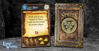Forbidden Games Lizard Wizard – Fantasy Strategy Game of Spellcasting Potions and Mystical Creatures Ages 10+ 2-6 Players Family Game Night Essential
