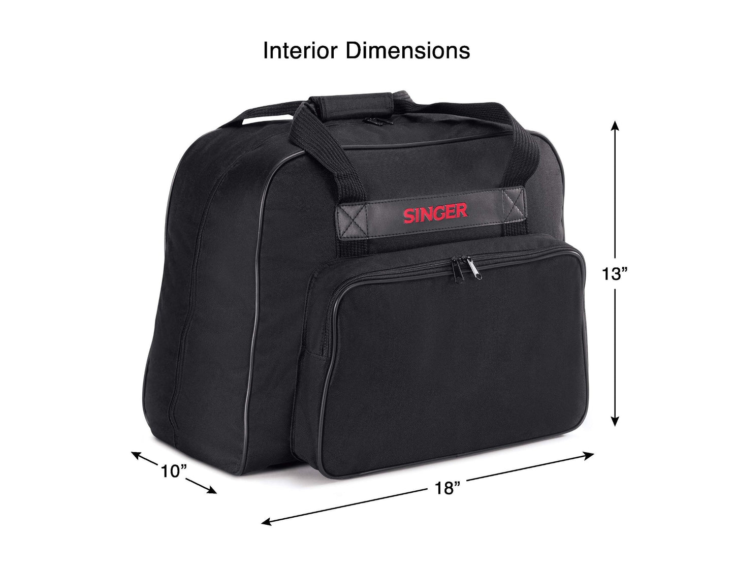 SINGER | Heavy Duty 4452 Sewing Machine, Gray + SINGER Machine Carrying Case, Black