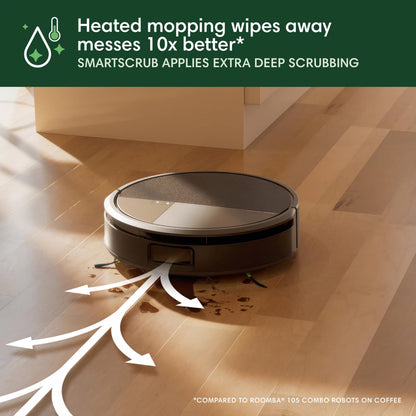 iRobot Roomba Max 705X Combo Robot Vacuum & Mop + AutoWash Dock– 175x More Suction, Extending Self-Cleaning Roller Mop, Dual Rubber Brushes, Self‑Empties for 75 Days, Heat-Wash & Dry, Avoids Obstacles