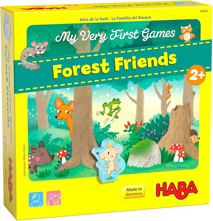 HABA My Very First Games: Forest Friends – 3D Matching &amp Memory Kids Games for Toddlers Ages 2+ Toddler Learning Toys Made in Germany