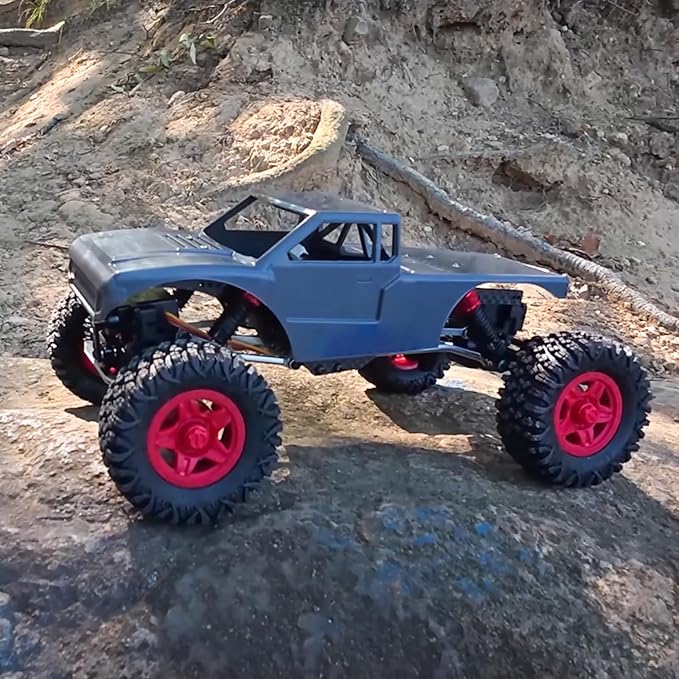 furitek 1/18 RC Crawler TerraX Active Pro 4WS ARTR – Remote Control Car RC Cars for Adults Mini Crawler Brushless 2-in-1 System (Champagne Nude Edition) (Grey)