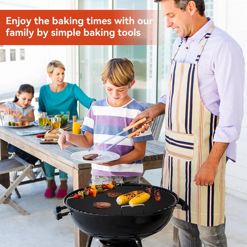 Oven Liners for Bottom of Oven, 2 Pack Reusable Large Thick Heavy Duty Teflon Oven Mat Set, Non Stick Oven Mats for Bottom of Electric Oven Gas Oven Toaster Oven Microwave Stove Grill, Easy to Clean