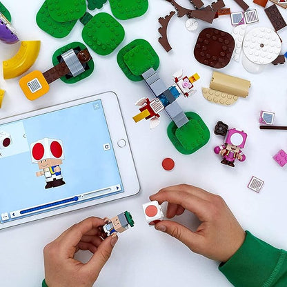 LEGO Super Mario Toad’s Treasure Hunt Expansion Set 71368 Building Kit Toy for Kids to Boost Their Super Mario Adventures with Mario Starter Course (71360) Playset (464 Pieces)
