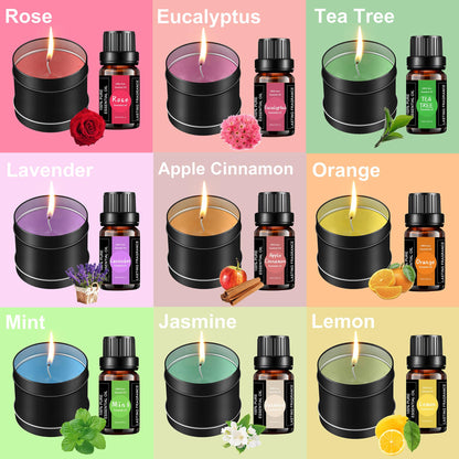 Haccah Candle Making Kit with Wax Melter, DIY Arts&Crafts Gift for Adults,Beginners,Candle Making Supplies,Including Electronic Stove, Rich Scents,Wicks, Candle tins, Dyes, Stickers, Melting Pot