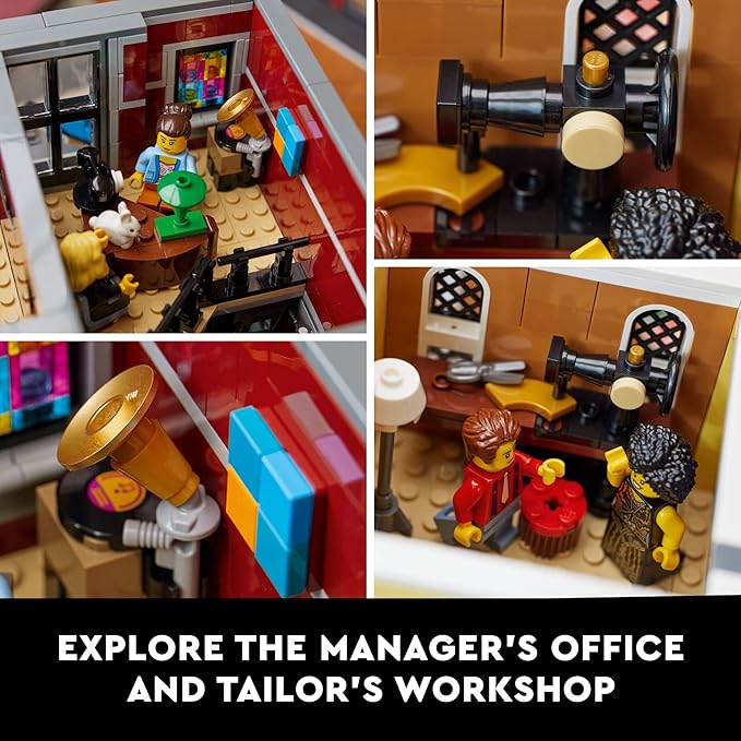 LEGO Icons Jazz Club 10312 Building Set for Adults and Teens A Collectible Gift for Musicians Music Lovers and Jazz Fans Includes 5 Detailed Rooms Within The Music Venue and 8 Minifigures