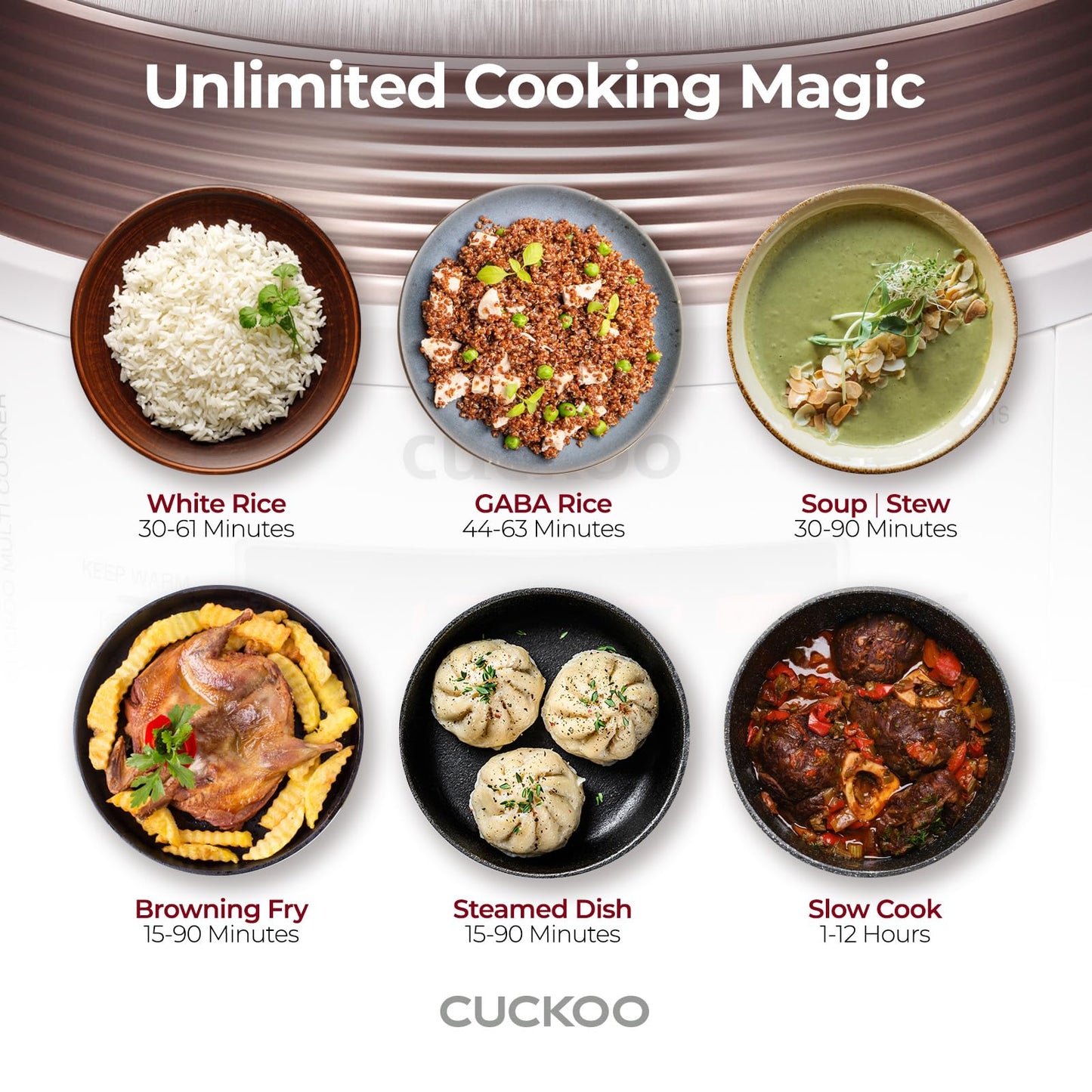 CUCKOO Electric Pressure Cooker 5QT, Versatile Slow Cooker with 10 Menu Options, High Pressure Food Steamer for Cooking, Instant Multicooker with Stainless Steel Non-Stick Inner Pot (CMC-QSB501S)