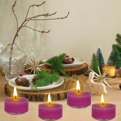 Lavender Scented Tealight Candles - Natural Soy Wax Candles with Essential Oils, Home Decor and Aromatherapy, Perfect for Home Use and Gifting