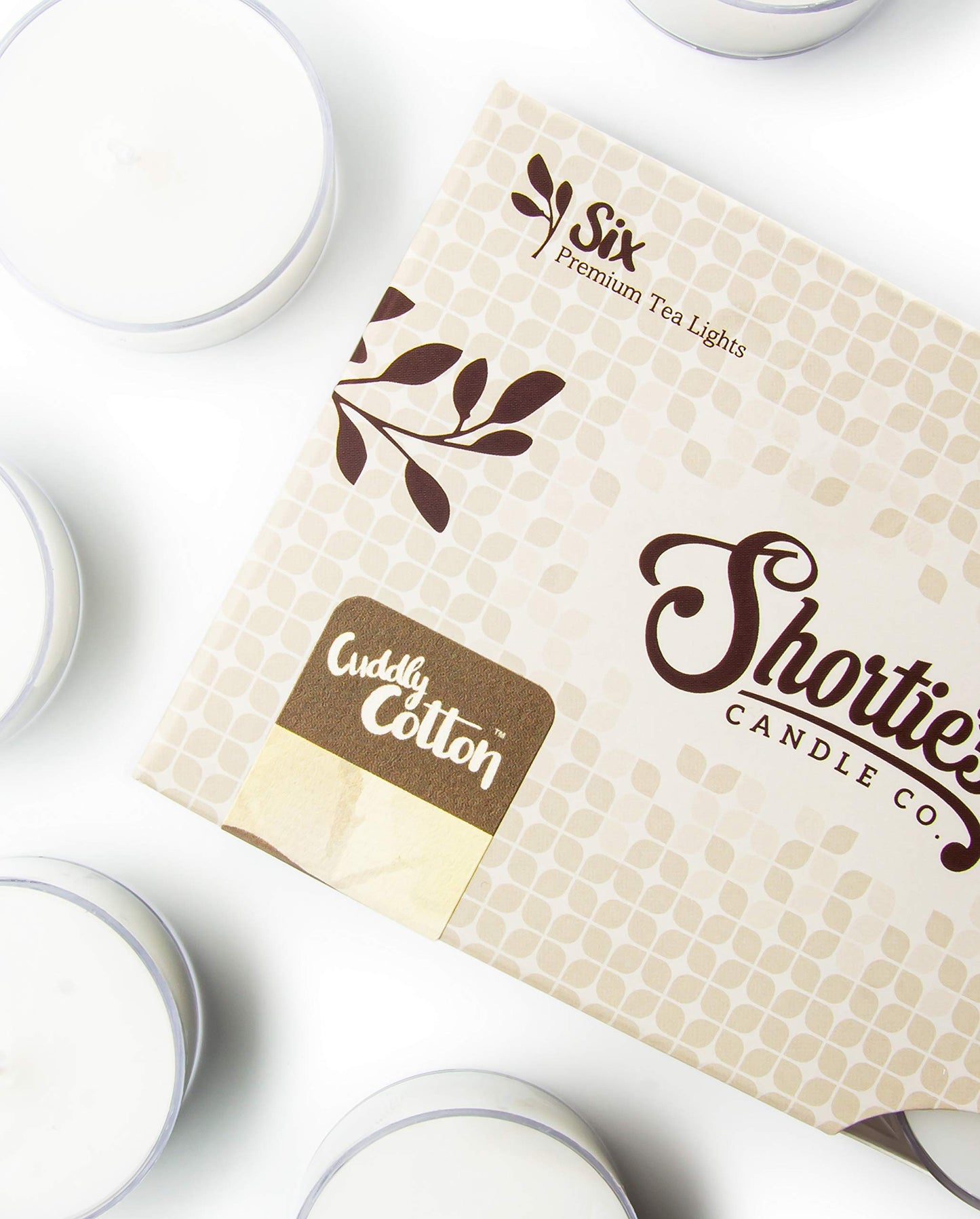 Cuddly Cotton Premium Tealight Candles Multi Pack - Highly Scented with Essential & Natural Oils - 12 White Tea Lights - Beautiful Candlelight - Made in the USA - Fresh & Clean Collection