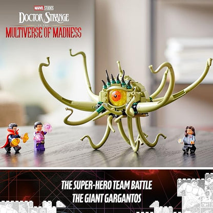 LEGO Marvel Gargantos Showdown 76205 Monster Building Kit with Doctor Strange Wong and America Chavez for Ages 8+ (264 Pieces)