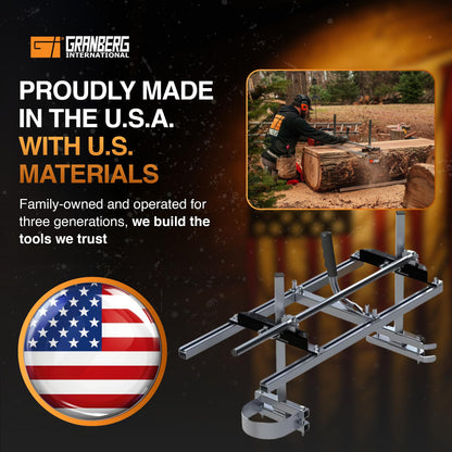 Granberg 48-Inch Alaskan MKIV Chainsaw Mill, G778-48,Portable Sawmill Timber Jig and Wood Cutting Guide for Chainsaw Lumber Milling, Slab Cutting for On-Site Milling Projects