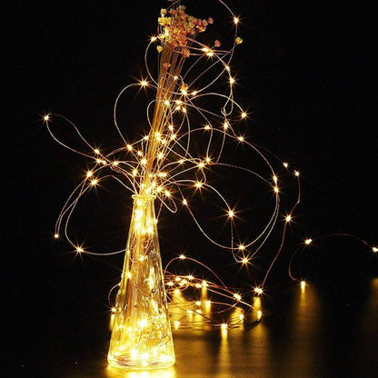 Joomer LED Fairy Lights Battery Operated, 2 Pack Each 16FT 50 LED Cuttable Starry Lights with Timer for Bedroom, Parties, Wedding Christmas Indoor Decor (Warm White)