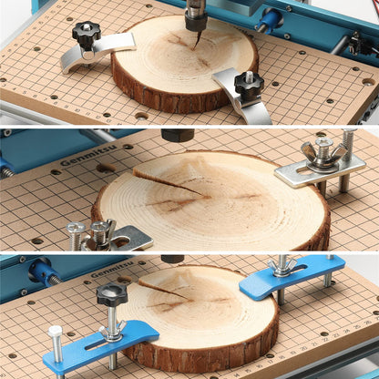Genmitsu 3018-PROVer V2 CNC Milling Machine, Desktop CNC for Beginner + CNC MDF GRID Spoilboard 300 x 180 x 12mm (11-4/5''x 7''x 1/2''), M6 Holes (6mm), Screws and Nuts Included