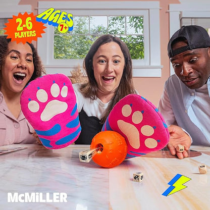 MCMILLER ENTERTAINMENT The Cat Mitt Game – Hiss-terically Funny Family Board Game for Kids Teens &amp Adults | Pawsome Party Game for Game Night | Cat Lovers Tabletop Fun | Purrfect for Christmas