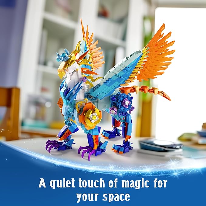 Sillbird Magical Creatures Building Set for Kids Age 10+ and Adults Buildable Flower Animal Toy for Home Decor Birthday Gift Idea for Boys Girls Teens and Adults (1212 Pieces)