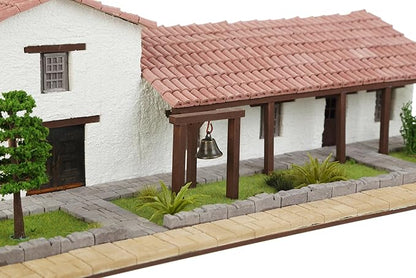 California Mission San Francisco Solano – 3D Mini-Bricks Architecture Kit 1250 Pieces Plaster Brick Construction Set Stem Educational Model for Teens &amp Adults