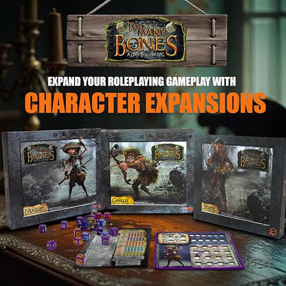 Chip Theory Games Too Many Bones: Carcass Dice-Builder Strategic Fantasy RPG Game for Ages 14 and Up 1-4 Players
