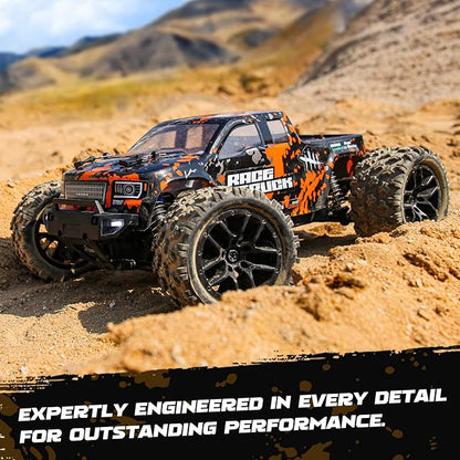 HAIBOXING 1:18 Scale RC Monster Truck 18859 36km/h Speed 4X4 Off Road Remote Control CarsWaterproof Electric Powered RC Cars All Terrain Toys Vehicles with 2 Batteries Xmas Gifts for Kid and Adults