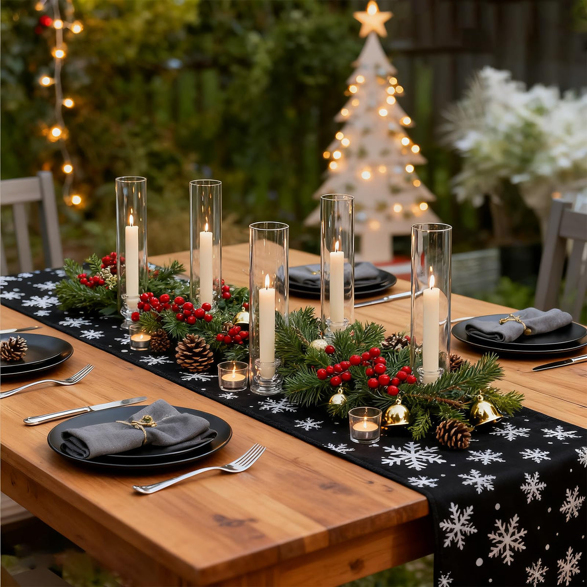 30 Pack Glass Hurricane Candle Holders 12.6" Open Ended Candlestick Holder Tubes Clear Bottomless Cylinders Suitable Taper LED Candles for Wedding Party Christmas Table Centerpiece Decor