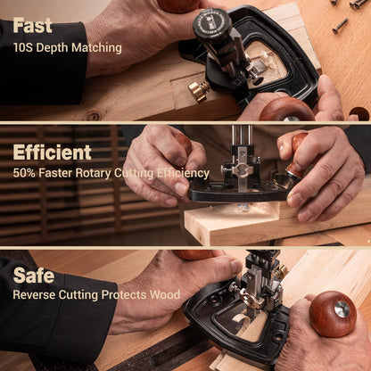 HONGDUI KM-17 PRO Router Plane Wood Hand Router Planes Closed Throat/Open Throat for Woodworking Tuning Joinery Cutting Grooves Mortise
