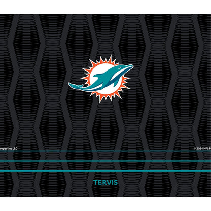 Tervis Venture Water Bottle NFL® Miami Dolphins - Full Speed Triple Insulated Tumbler Travel Cup Keeps Drinks Cold & Hot, 26oz, Stainless Steel