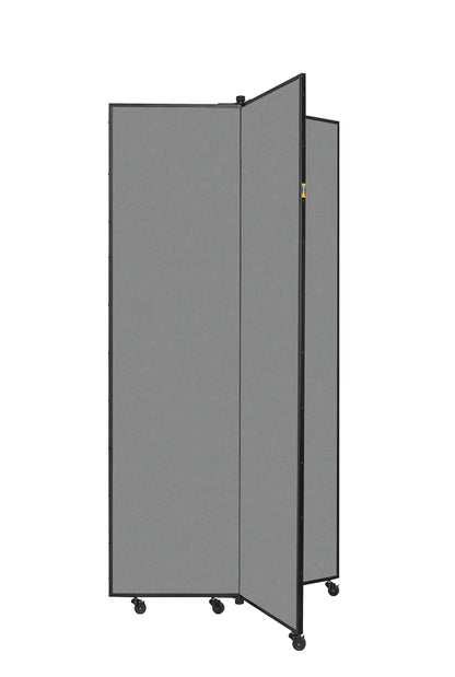 Screenflex Display Towers, Portable Wall Divider Boards for Art Show Partitions, Classroom Panels and Offices - 5'9”H x 3'1”W - 3 Panels - Stone Fabric