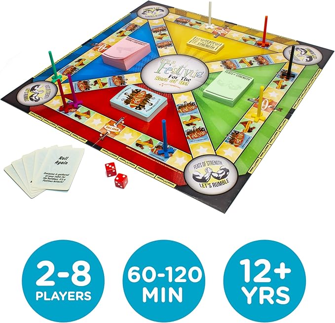 AQUARIUS Seinfeld Festivus Board Game - Seinfeld Themed Board Game - Fun Family Holiday Gift for Kids and Adults - Officially Licensed Seinfeld TV Show Merchandise &amp Collectibles