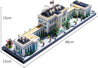 Architecture Series Mini Bricks for Adults and TeensUS Capital White House Construction SetMicro Blocks Set3520 PCSLandmark Model