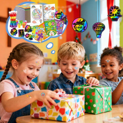 BenLouis Bible Party Favors Christian Inspirational Verses Coloring Set Gift Prizes Bulk for Kids Operation Christmas Child Sunday School Religious Activities Goodie Bag Stuffers（24set Verses）