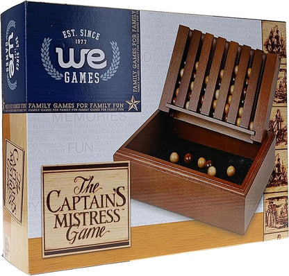 WE Games Wood Captain's Mistress (4-in-a-Row) Connect Game - Large - 11.38 inches