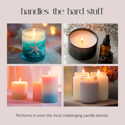 EAP Innovations HTP-52 Candle Making Wicks, Pre-Tabbed, Rigid, Self-Trimming Wicks for Candlemaking, Works with Paraffin, Gel & Vegetable Wax, 6" Length, Pack of 100