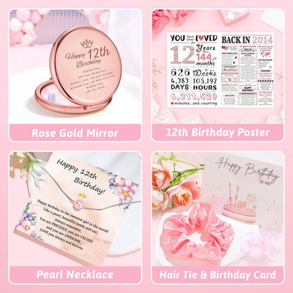 12 Year Old Girl Birthday Gifts for 12 Year Old Girl Gift Trendy Stuff Happy 12th Birthday Gifts for Girls Cool 12th Decorations Present Accessories Things Cute Girly Gift Ideas for Teen Girls Teenage