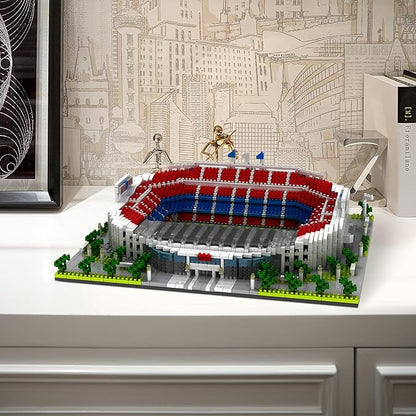 Barcelona Style Soccer Stadium Building Blocks Sets Toys Football Architecture Model Kits Gifts for Adults Kids Boys 3500+Pieces