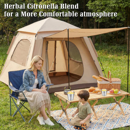Citronella Candles Outdoor,8 Pack Soy Wax Citronella Candles (Total 40oz),Single Wick Patio Candle,200+ Hour Total Burn Time for Camping,Picnic,Backyard & Balcony