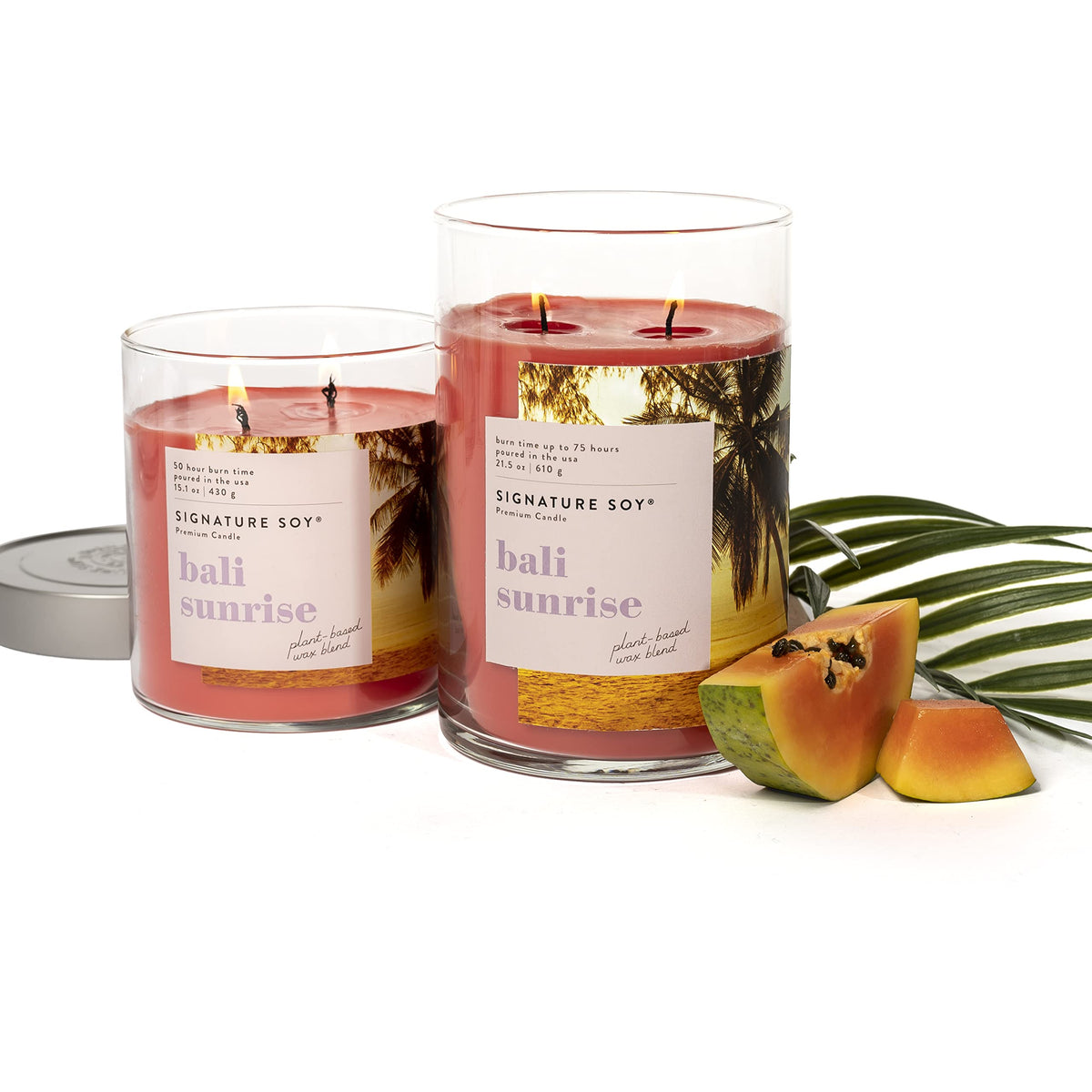 Signature Soy Lidded Bali Sunrise Scented Candle, Extra Large Jar