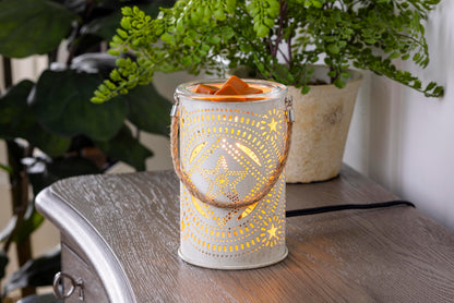 Candle Warmers Etc. Vintage Bulb Illumination Fragrance Warmer- Light-Up Warmer for Warming Scented Candle Wax Melts and Tarts to Freshen Room, Lone Star