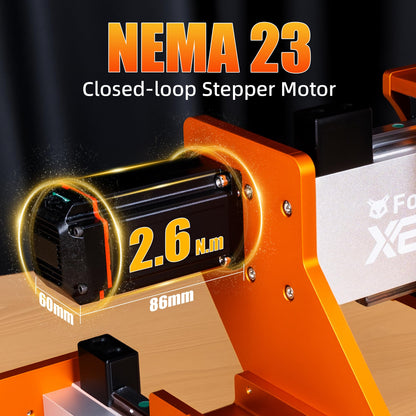 FoxAlien XE-Ultra Core Desktop CNC Router Machine, 17x17in Active Area with NEMA 23 Closed-Loop Stepper Motor, Large Benchtop Engraving & Milling Machine for Wood, Aluminum, Carbon Fiber DIY Projects