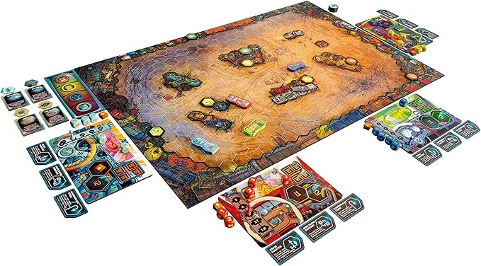Rebellion Unplugged: Joyride: Survival of The Fastest - Car Combat Board Game Battle On Maps &amp Racetracks Ages 12+ 2-4 Players