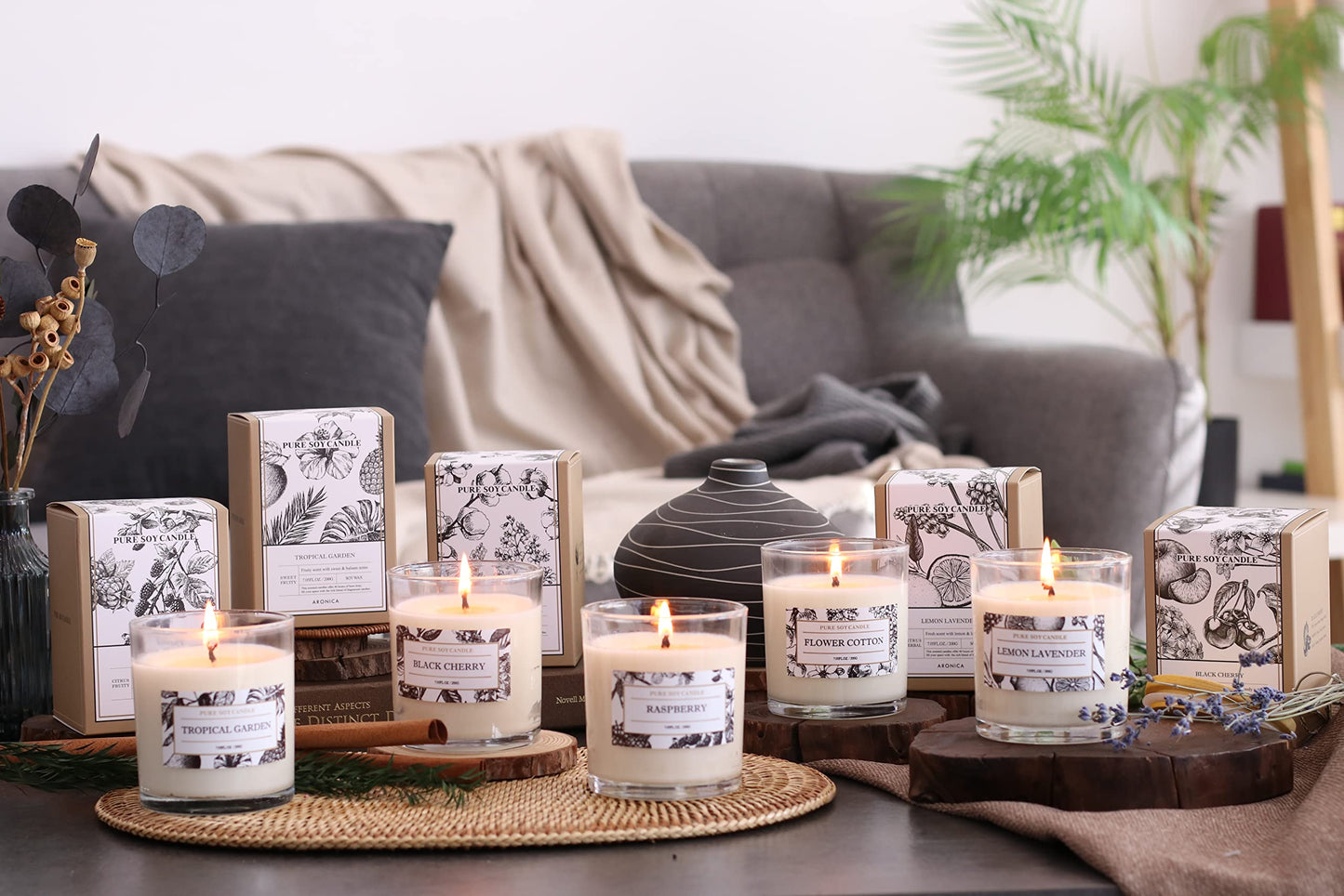 Aronica Raspberry Candle, Baby Shower Game Winner Gifts, Fruit Scented Soy Candles for Home, Fall Candles Bestfriend Gift, House Wax, Energizing Candle for Woman