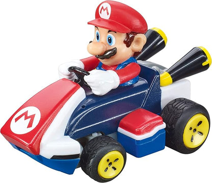 Carrera RC Mario Kart Tabletop Toy Racing Set Featuring Mario Luigi and 2 Radio Controls