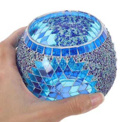 Glass Candlestick 4.13 Inch Candle Holder European Style Decorative Tealight Holder for Wedding Party Home Table Accent