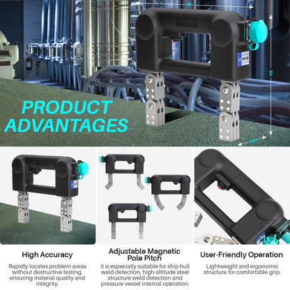 CHENNTAI Portable Magnetic Particle Flaw Detector, Steel Weld Magnetic Particle Inspection for Confined Spaces and Industrial Use