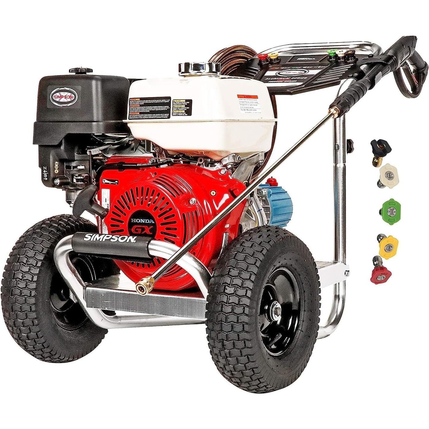 Simpson 4200 PSI Gas Pressure Washer, 4.0 GPM Commercial Power Washer, Cold Water, Honda GX390 Engine, 50' Hose, Aluminum Series, 49-State Compliant (ALH4240)