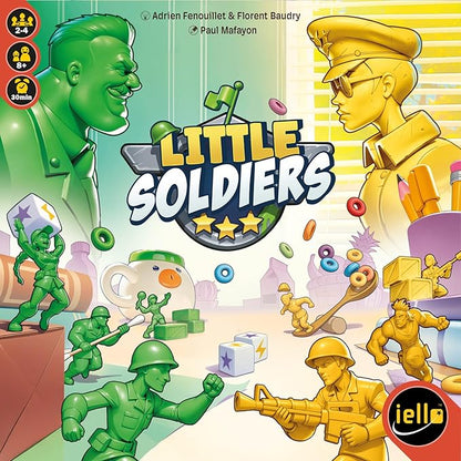 IELLO: Little Soldiers Strategy Board Game Take Control of The Playroom 30 Minute Play Time 2 to 4 Players for Ages 8+