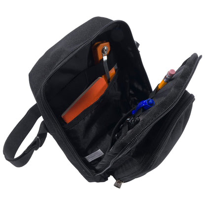 Carhartt Unisex Adult Zip, Durable, Adjustable Crossbody Bag with Zipper Closure, Black, One Size, Black, One size