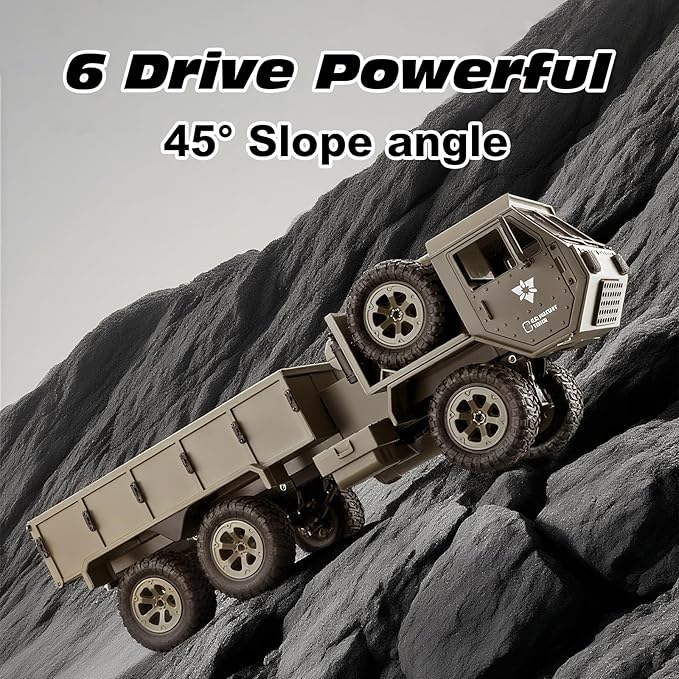 FY004 1/16 6wd Rc Car Full Proportional Steering Throttle 2.4G High-Speed Rc Climbing Car High Simulation Pickup Model Can Be Modified Off-Road Remote Control Truck Outdoor Adult And Children'S Toys